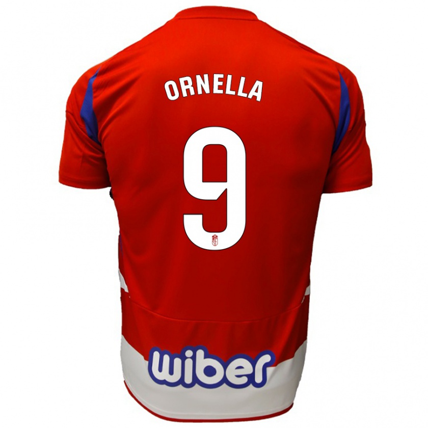 Kandiny Damen Ornella #9 Rot Weiß Blau Heimtrikot Trikot 2024/25 T-Shirt