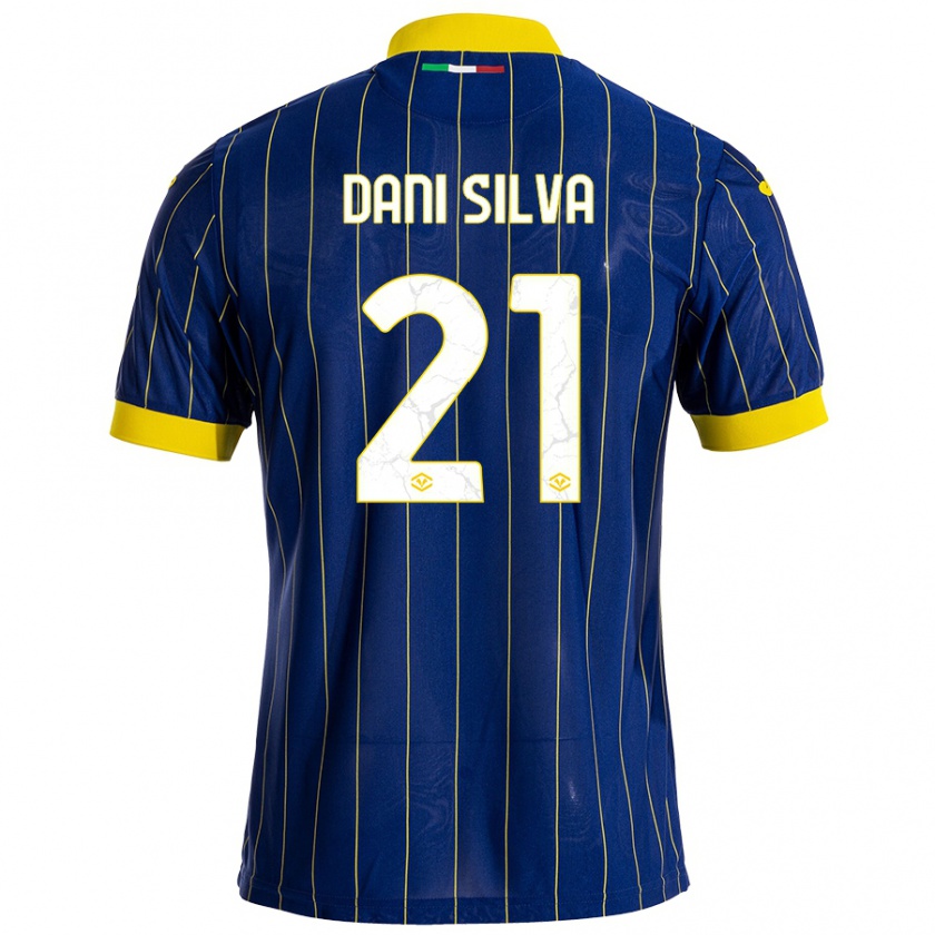 Kandiny Damen Dani Silva #21 Blau Gelb Heimtrikot Trikot 2024/25 T-Shirt