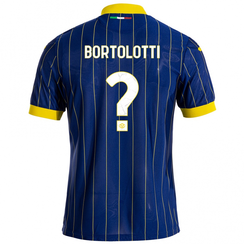 Kandiny Damen Marco Bortolotti #0 Blau Gelb Heimtrikot Trikot 2024/25 T-Shirt