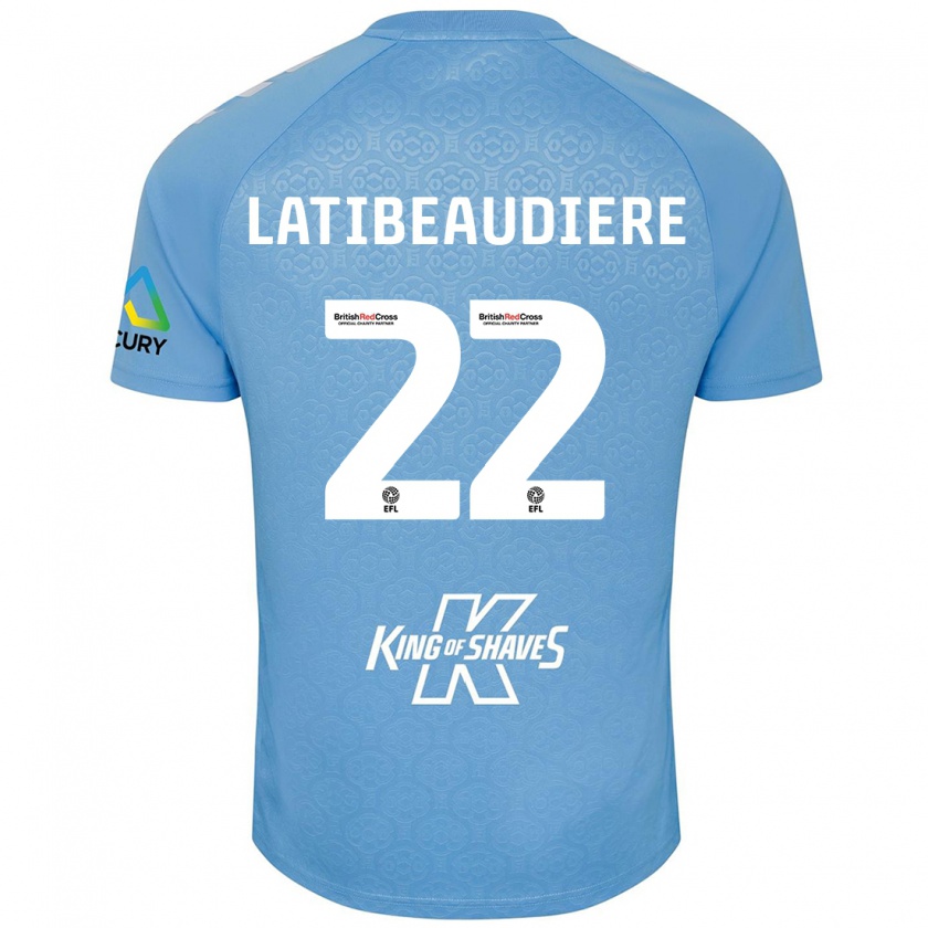 Kandiny Damen Joel Latibeaudiere #22 Blau Weiß Heimtrikot Trikot 2024/25 T-Shirt