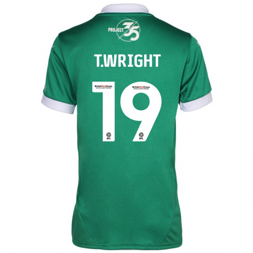 Kandiny Damen Tyreik Wright #19 Grün Weiß Heimtrikot Trikot 2024/25 T-Shirt