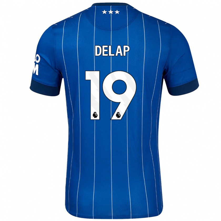 Kandiny Damen Liam Delap #19 Marineblau Heimtrikot Trikot 2024/25 T-Shirt