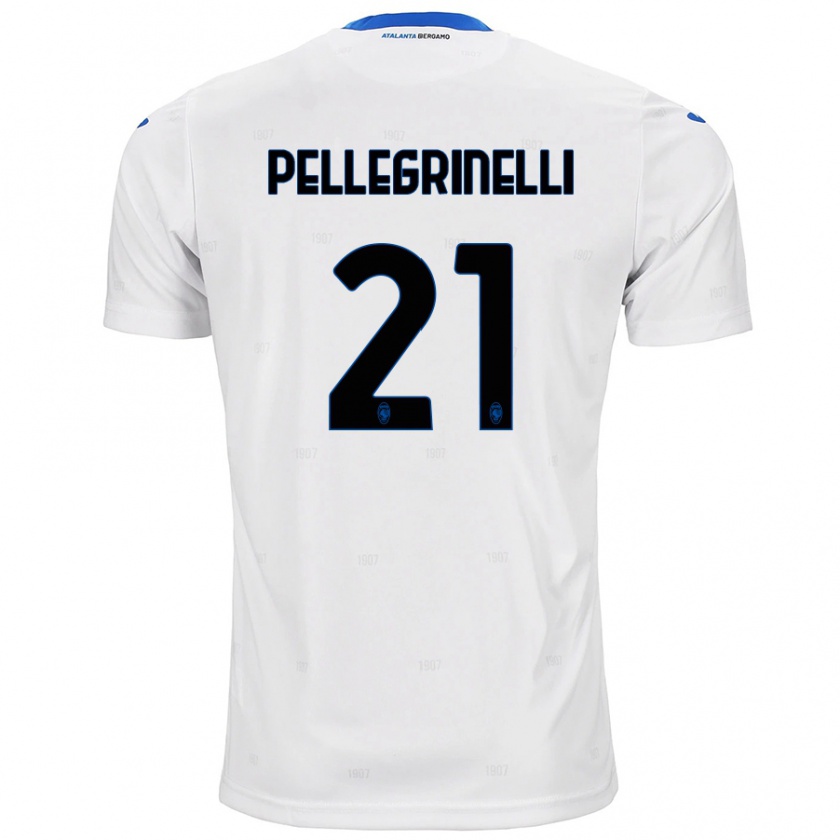 Kandiny Damen Giorgia Pellegrinelli #21 Weiß Auswärtstrikot Trikot 2024/25 T-Shirt