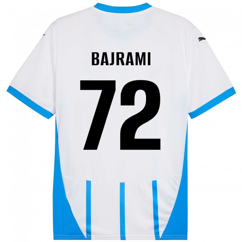 Kandiny Damen Nedim Bajrami #72 Weiß Blau Auswärtstrikot Trikot 2024/25 T-Shirt