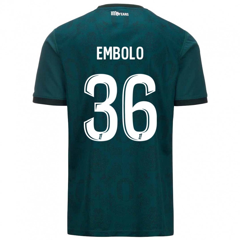 Kandiny Damen Breel Embolo #36 Dunkelgrün Auswärtstrikot Trikot 2024/25 T-Shirt