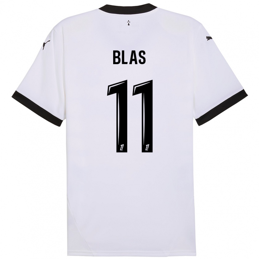 Kandiny Damen Ludovic Blas #11 Weiß Schwarz Auswärtstrikot Trikot 2024/25 T-Shirt