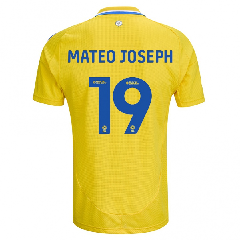 Kandiny Damen Mateo Joseph #19 Gelb Blau Auswärtstrikot Trikot 2024/25 T-Shirt