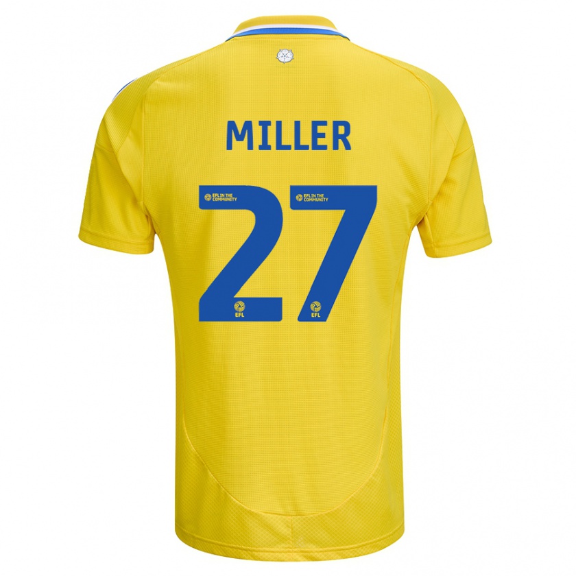 Kandiny Damen Amari Miller #27 Gelb Blau Auswärtstrikot Trikot 2024/25 T-Shirt