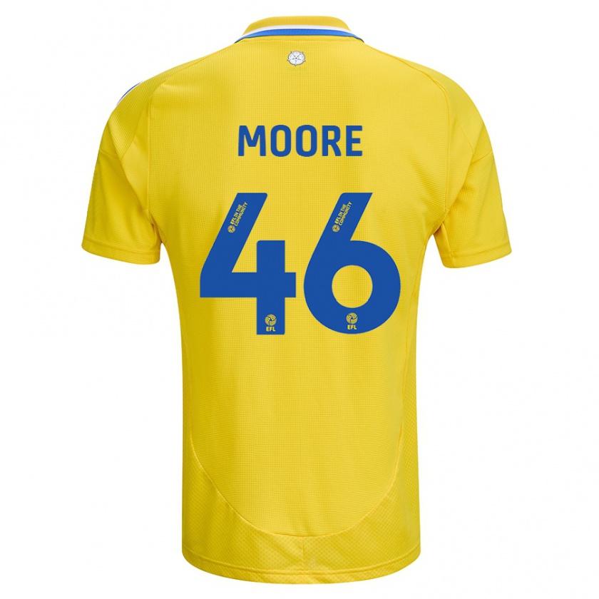 Kandiny Damen Kris Moore #46 Gelb Blau Auswärtstrikot Trikot 2024/25 T-Shirt