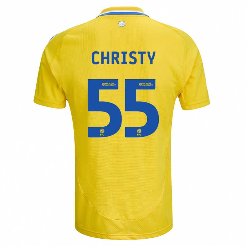 Kandiny Damen Harry Christy #55 Gelb Blau Auswärtstrikot Trikot 2024/25 T-Shirt