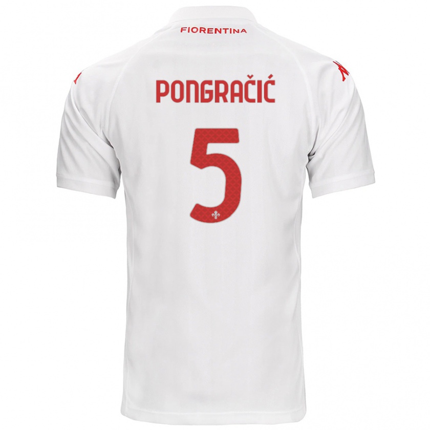 Kandiny Damen Marin Pongračić #5 Weiß Auswärtstrikot Trikot 2024/25 T-Shirt