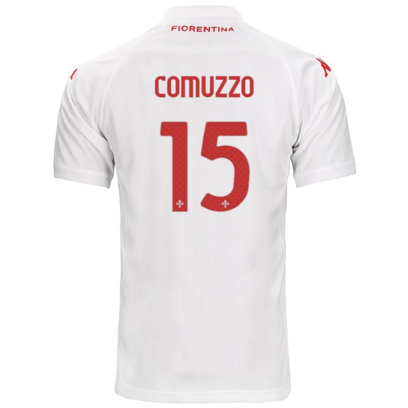 Kandiny Damen Pietro Comuzzo #15 Weiß Auswärtstrikot Trikot 2024/25 T-Shirt