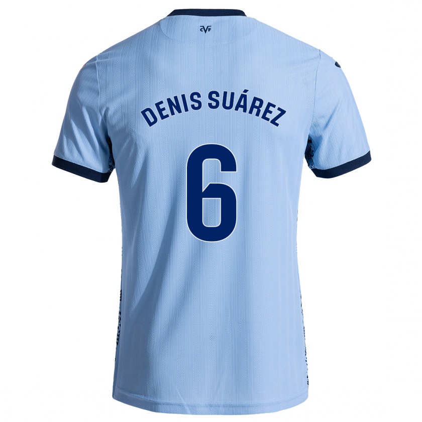 Kandiny Damen Denis Suárez #6 Himmelblau Auswärtstrikot Trikot 2024/25 T-Shirt