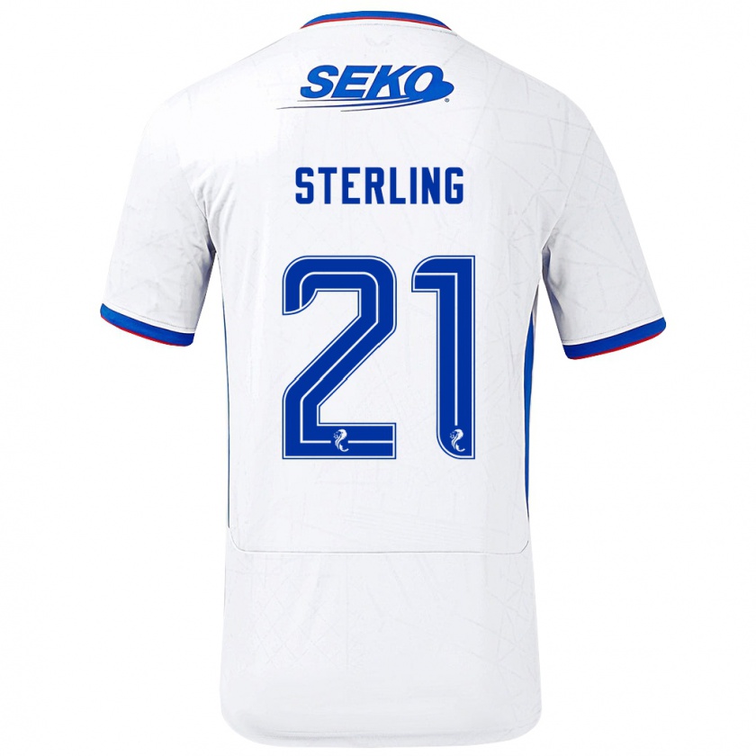 Kandiny Damen Dujon Sterling #21 Weiß Blau Auswärtstrikot Trikot 2024/25 T-Shirt