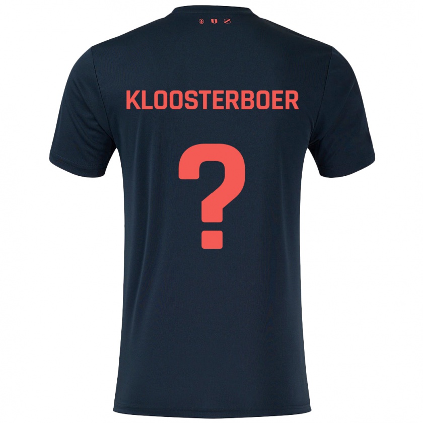 Kandiny Damen Per Kloosterboer #0 Schwarz Rot Auswärtstrikot Trikot 2024/25 T-Shirt