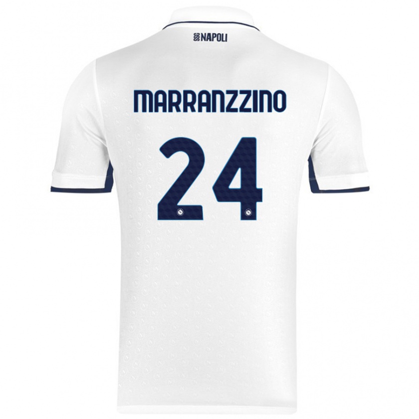 Kandiny Damen Pasquale Marranzzino #24 Weiß Königsblau Auswärtstrikot Trikot 2024/25 T-Shirt