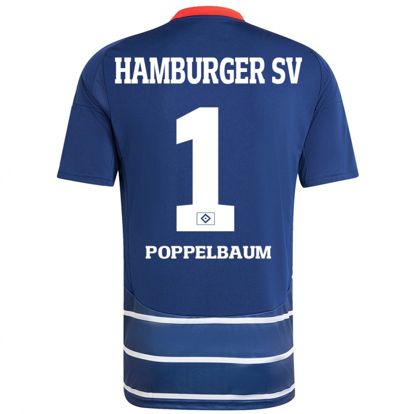 Kandiny Damen Colin Poppelbaum #1 Dunkelblau Auswärtstrikot Trikot 2024/25 T-Shirt