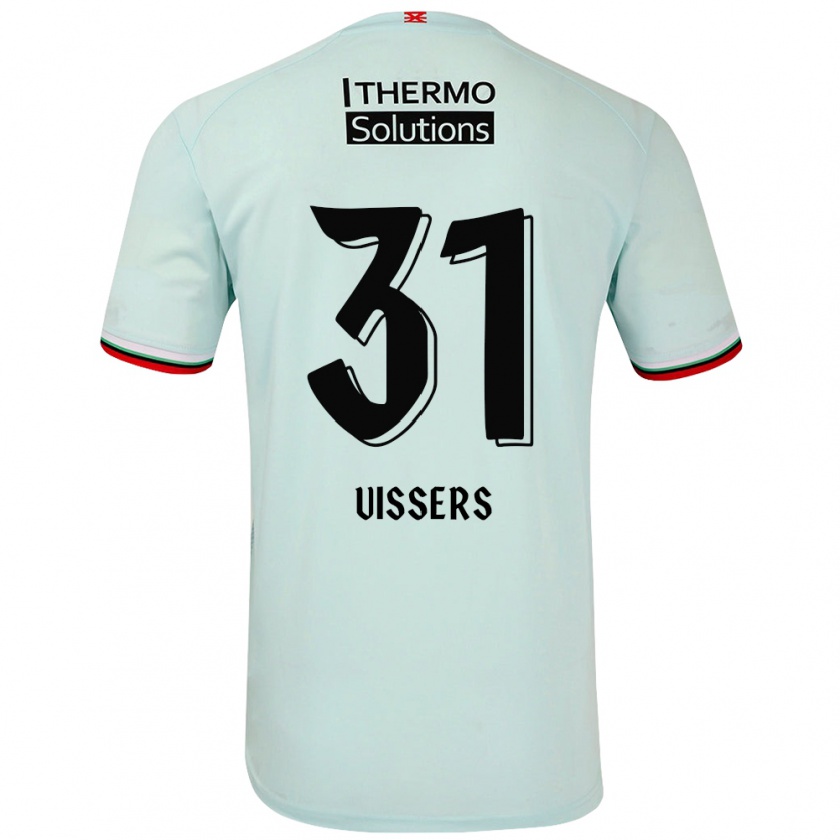 Kandiny Damen Kiki Vissers #31 Hellgrün Auswärtstrikot Trikot 2024/25 T-Shirt