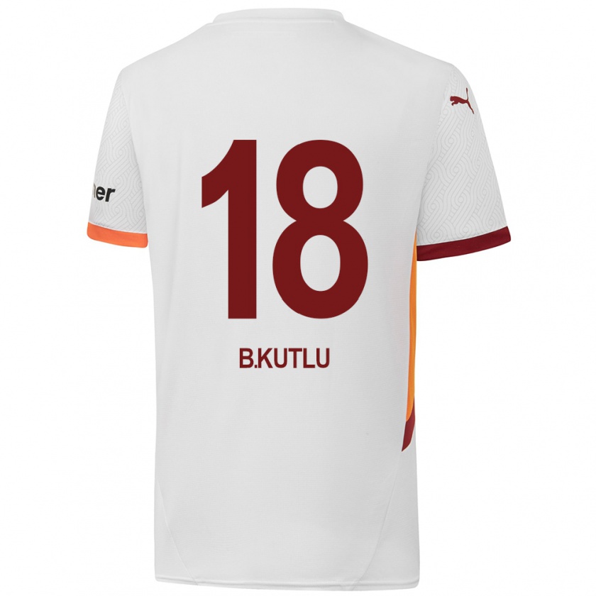 Kandiny Damen Berkan Kutlu #18 Weiß Gelb Rot Auswärtstrikot Trikot 2024/25 T-Shirt