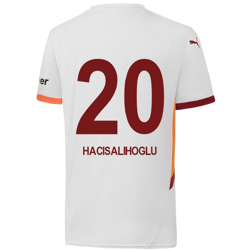 Kandiny Damen Arda Hacısalihoğlu #20 Weiß Gelb Rot Auswärtstrikot Trikot 2024/25 T-Shirt