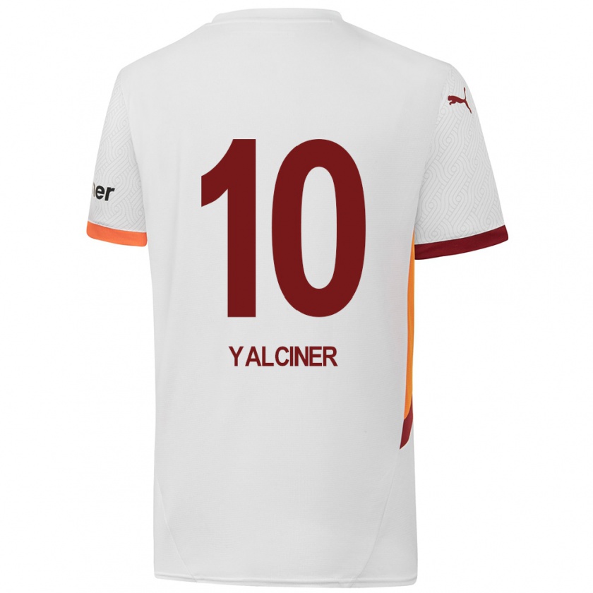 Kandiny Damen İsmigül Yalçıner #10 Weiß Gelb Rot Auswärtstrikot Trikot 2024/25 T-Shirt