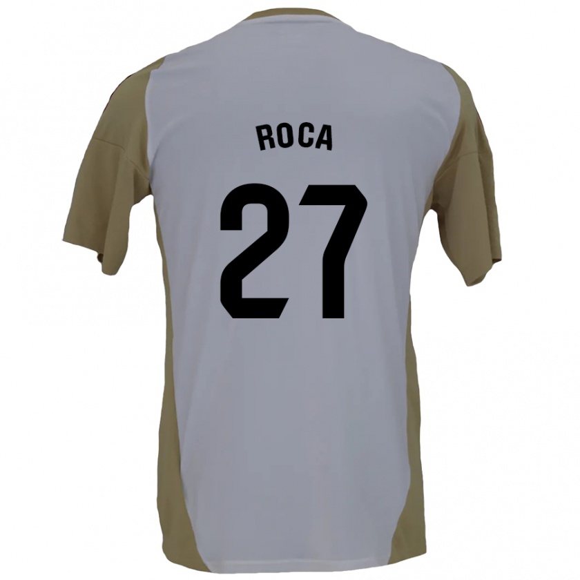 Kandiny Damen Joel Roca #27 Braunweiß Auswärtstrikot Trikot 2024/25 T-Shirt