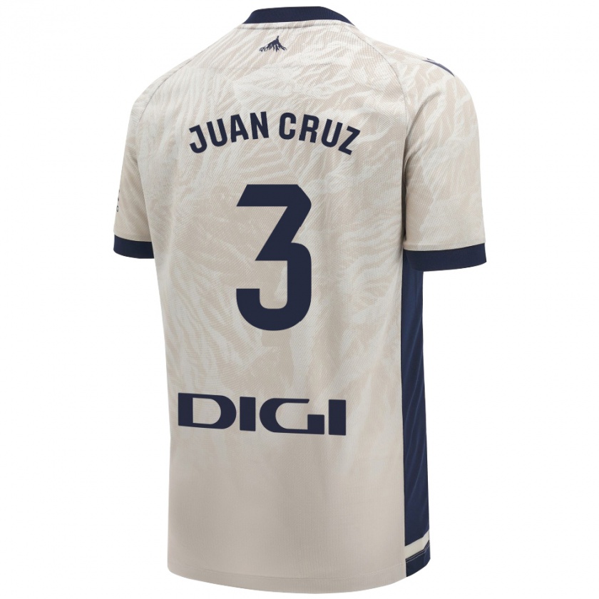 Kandiny Damen Juan Cruz #3 Hellgrau Auswärtstrikot Trikot 2024/25 T-Shirt