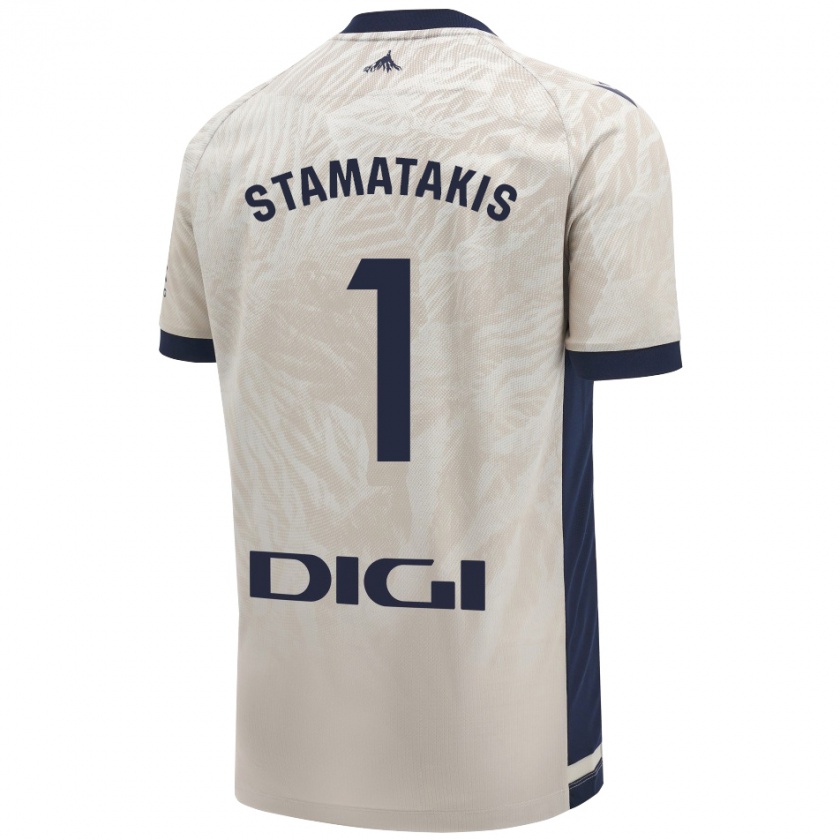 Kandiny Damen Dimitrios Stamatakis #1 Hellgrau Auswärtstrikot Trikot 2024/25 T-Shirt