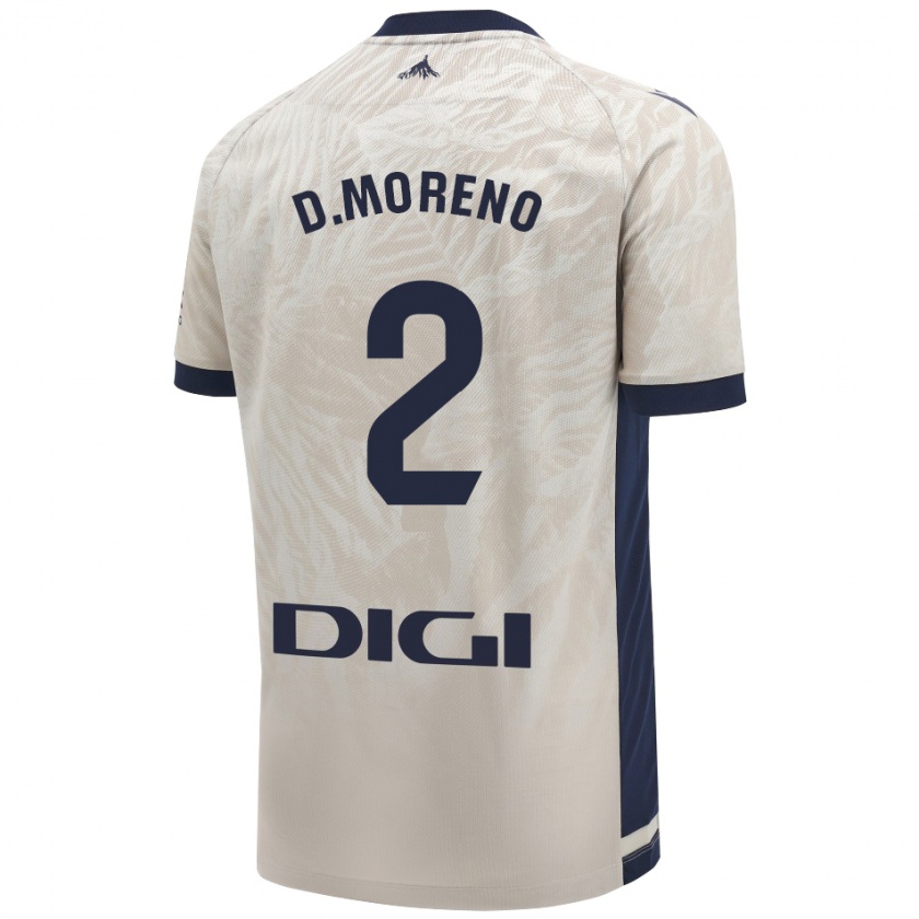 Kandiny Damen Diego Moreno #2 Hellgrau Auswärtstrikot Trikot 2024/25 T-Shirt