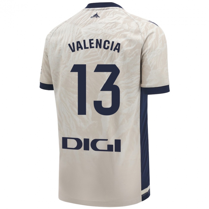 Kandiny Damen Pablo Valencia #13 Hellgrau Auswärtstrikot Trikot 2024/25 T-Shirt