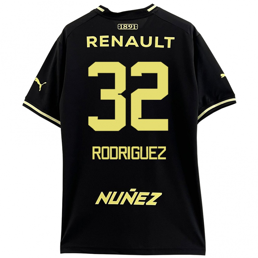 Kandiny Damen Randall Rodríguez #32 Schwarz Gelb Auswärtstrikot Trikot 2024/25 T-Shirt