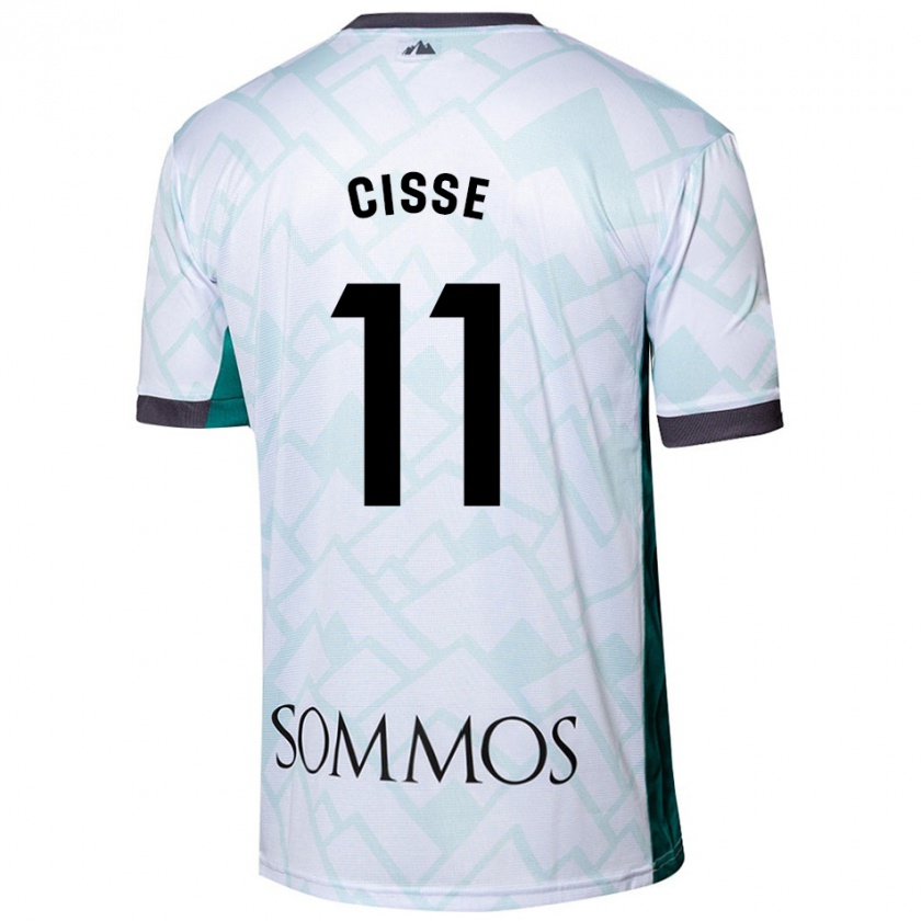 Kandiny Damen Bakary Cissé #11 Weiß Grün Auswärtstrikot Trikot 2024/25 T-Shirt