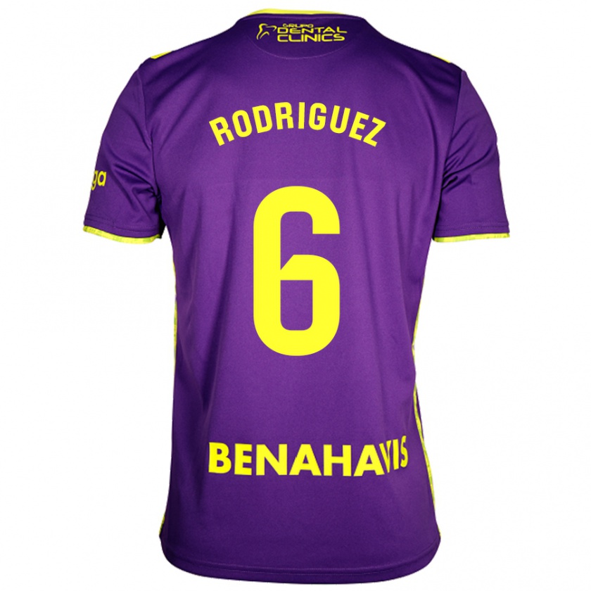 Kandiny Damen Rafa Rodríguez #6 Lila Gelb Auswärtstrikot Trikot 2024/25 T-Shirt