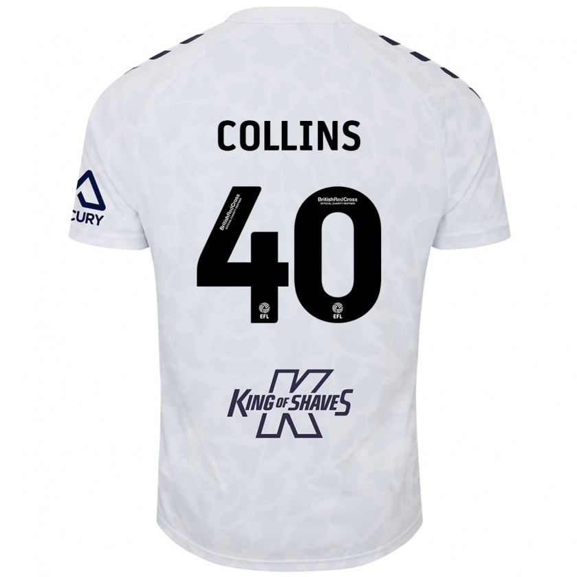 Kandiny Damen Brad Collins #40 Weiß Auswärtstrikot Trikot 2024/25 T-Shirt