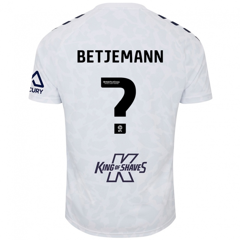 Kandiny Damen Elliot Betjemann #0 Weiß Auswärtstrikot Trikot 2024/25 T-Shirt