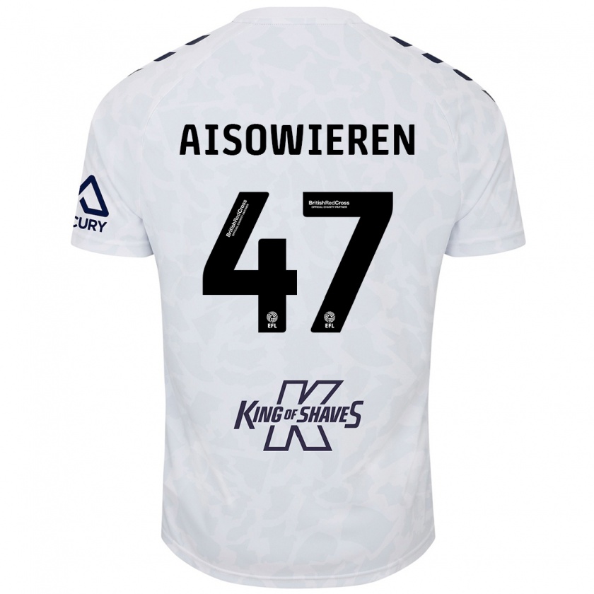 Kandiny Damen Evan Eghosa Aisowieren #47 Weiß Auswärtstrikot Trikot 2024/25 T-Shirt