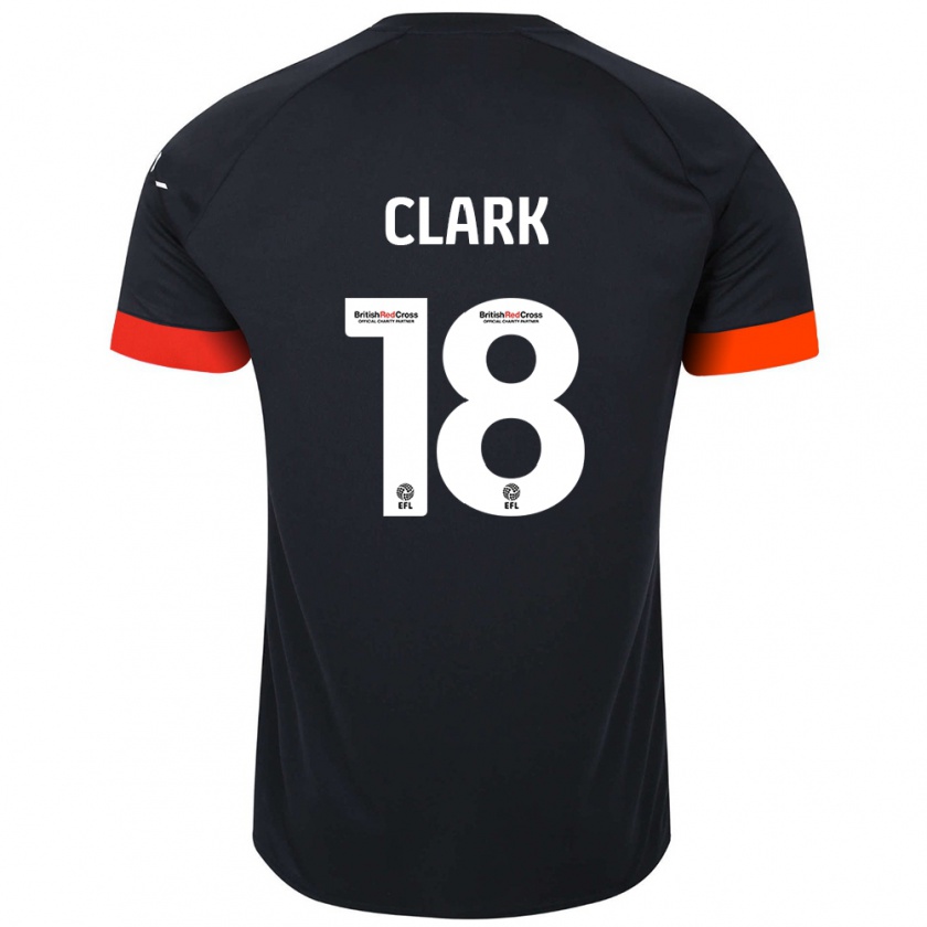 Kandiny Damen Jordan Clark #18 Schwarz Orange Auswärtstrikot Trikot 2024/25 T-Shirt