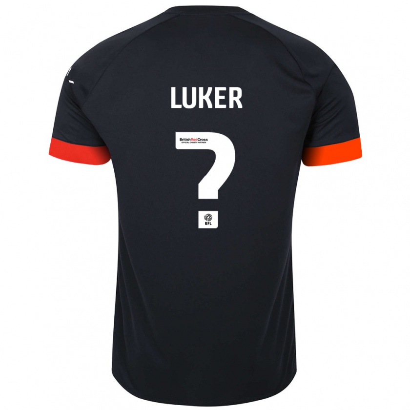 Kandiny Damen Jayden Luker #0 Schwarz Orange Auswärtstrikot Trikot 2024/25 T-Shirt