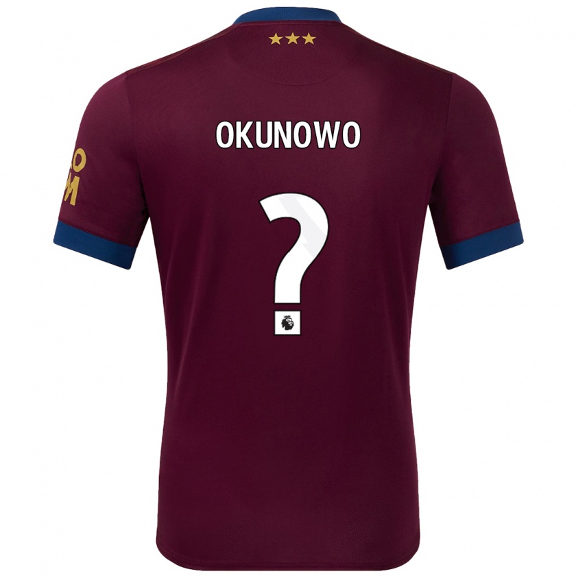 Kandiny Damen Emmanuel Okunowo #0 Braun Auswärtstrikot Trikot 2024/25 T-Shirt