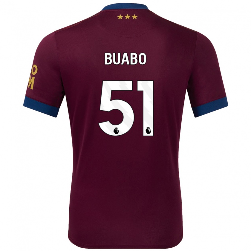 Kandiny Damen Gerrard Buabo #51 Braun Auswärtstrikot Trikot 2024/25 T-Shirt