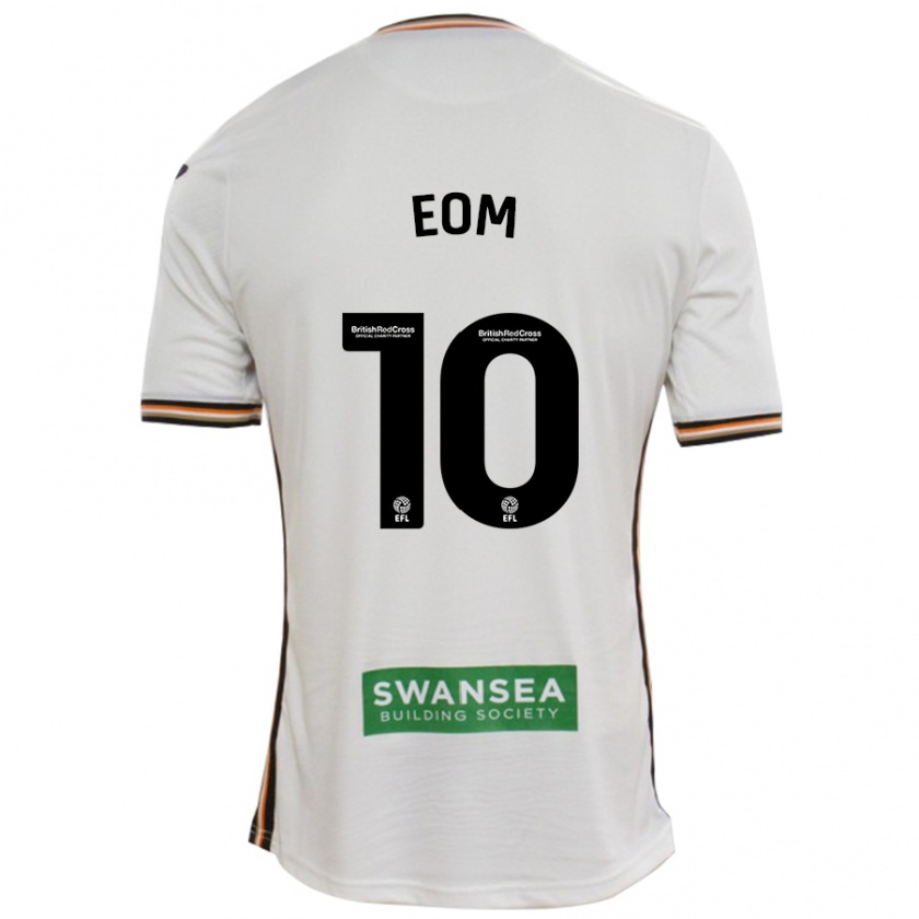 Kandiny Kinder Ji-Sung Eom #10 Rot Weiß Heimtrikot Trikot 2024/25 T-Shirt