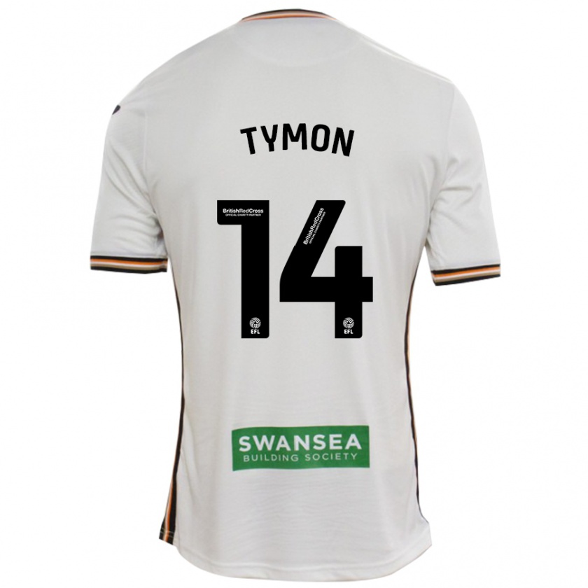 Kandiny Kinder Josh Tymon #14 Rot Weiß Heimtrikot Trikot 2024/25 T-Shirt