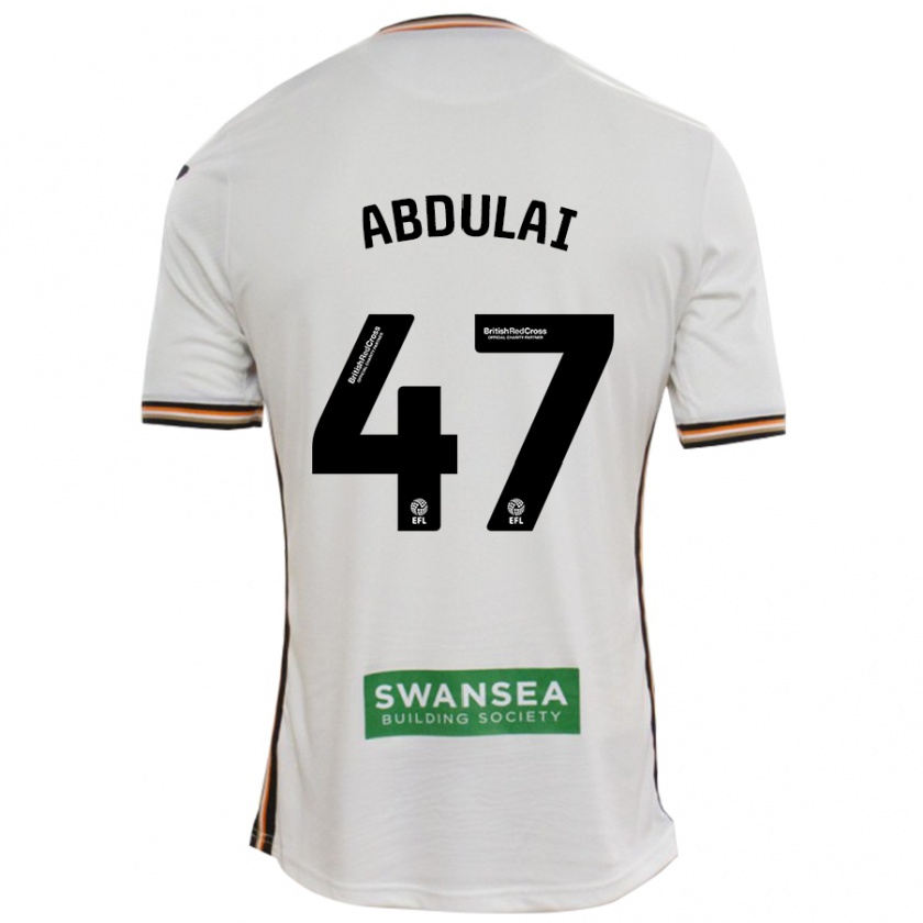 Kandiny Kinder Azeem Abdulai #47 Rot Weiß Heimtrikot Trikot 2024/25 T-Shirt