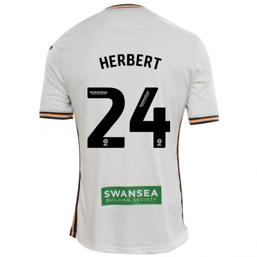 Kandiny Kinder Chelsea Herbert #24 Rot Weiß Heimtrikot Trikot 2024/25 T-Shirt