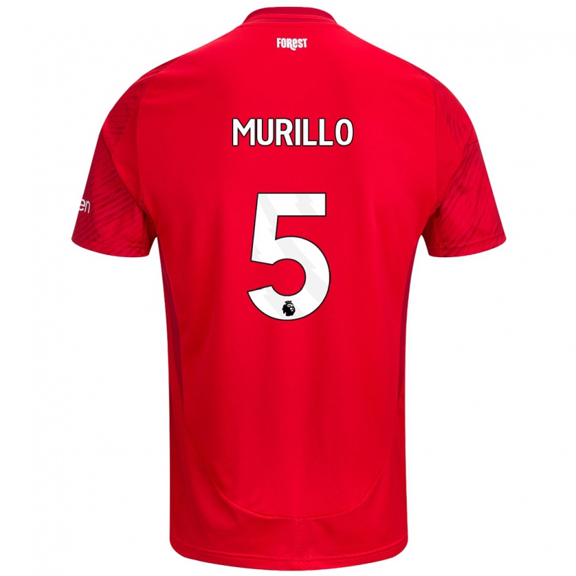 Kandiny Kinder Murillo #5 Rot Weiß Heimtrikot Trikot 2024/25 T-Shirt