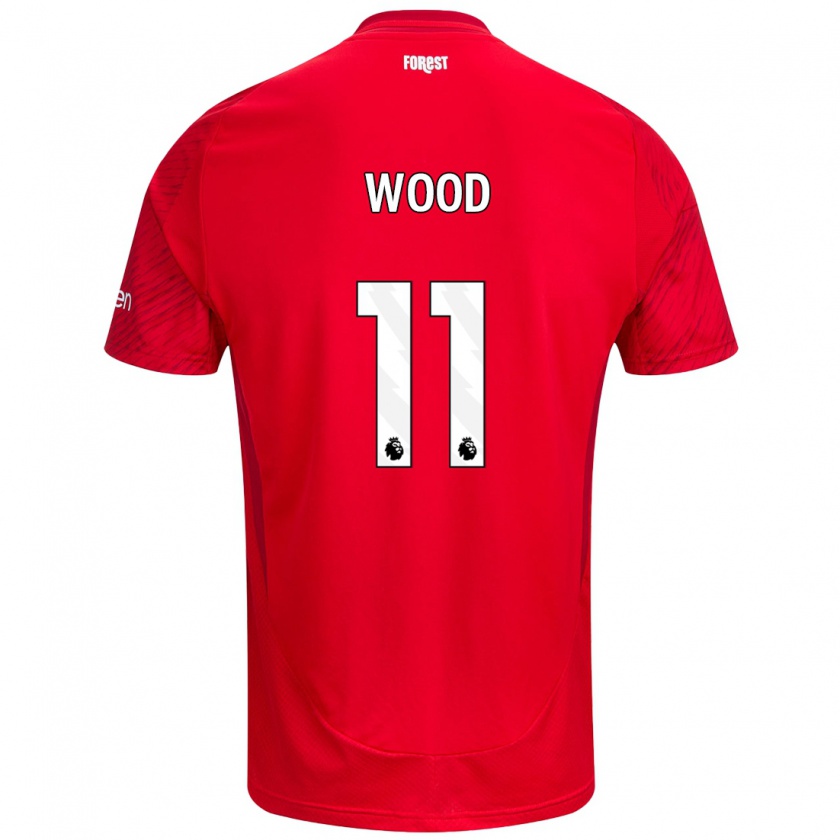 Kandiny Kinder Chris Wood #11 Rot Weiß Heimtrikot Trikot 2024/25 T-Shirt