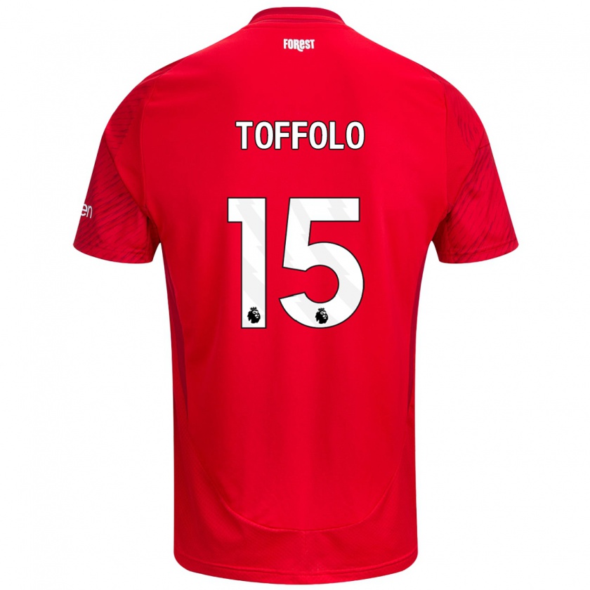 Kandiny Kinder Harry Toffolo #15 Rot Weiß Heimtrikot Trikot 2024/25 T-Shirt