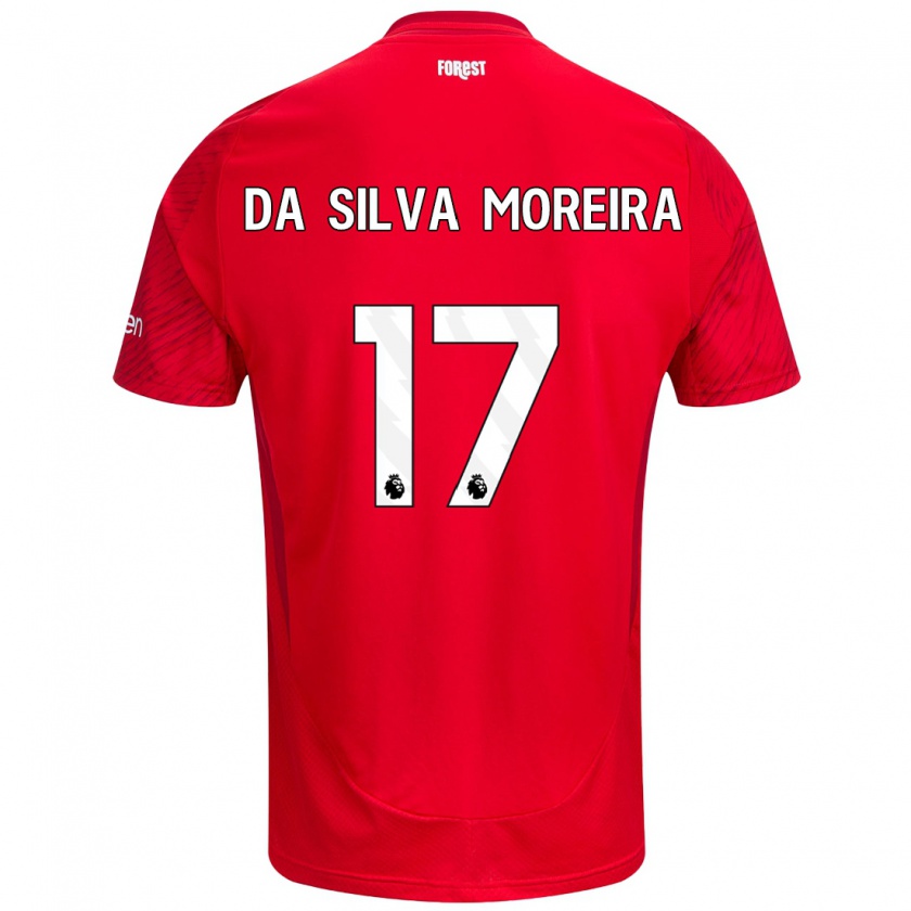 Kandiny Kinder Eric Da Silva Moreira #17 Rot Weiß Heimtrikot Trikot 2024/25 T-Shirt