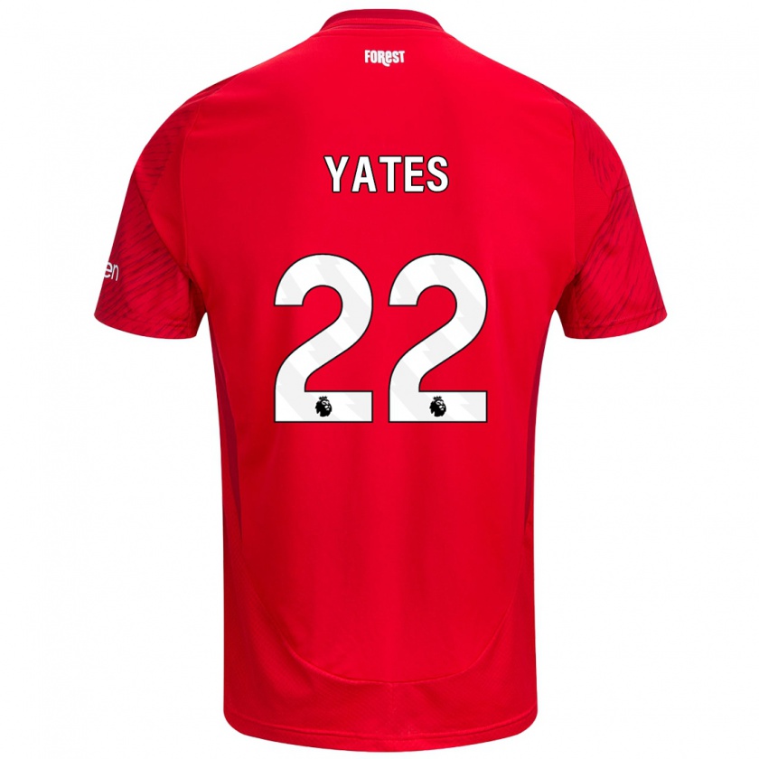 Kandiny Kinder Ryan Yates #22 Rot Weiß Heimtrikot Trikot 2024/25 T-Shirt