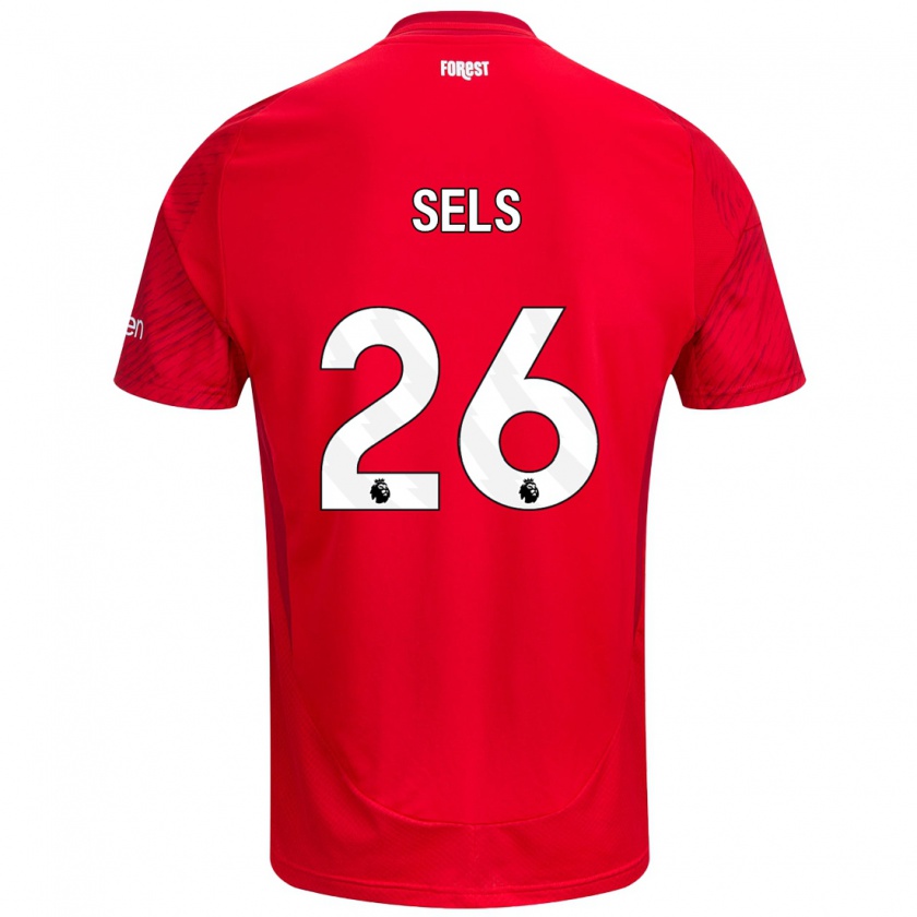 Kandiny Kinder Matz Sels #26 Rot Weiß Heimtrikot Trikot 2024/25 T-Shirt